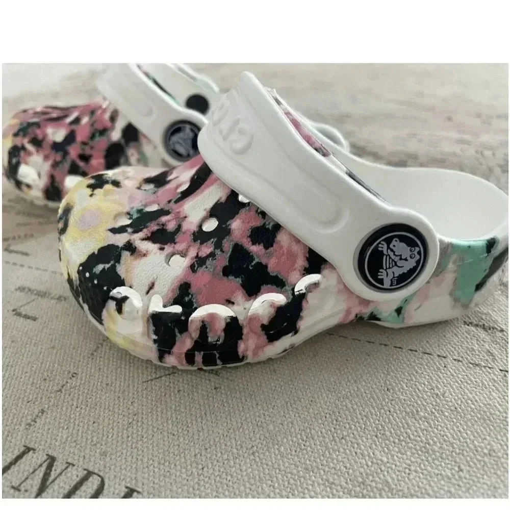 Crocs Classic Tie Dye Mania Clog Size 4
